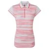 FootJoy Ladies Cap Sleeve Colour Block Lisle Golf Polo Shirt 88466