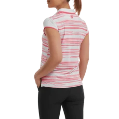 FootJoy Ladies Cap Sleeve Colour Block Lisle Golf Polo Shirt 88466 -Daily Sports Shop FJ 88466 03