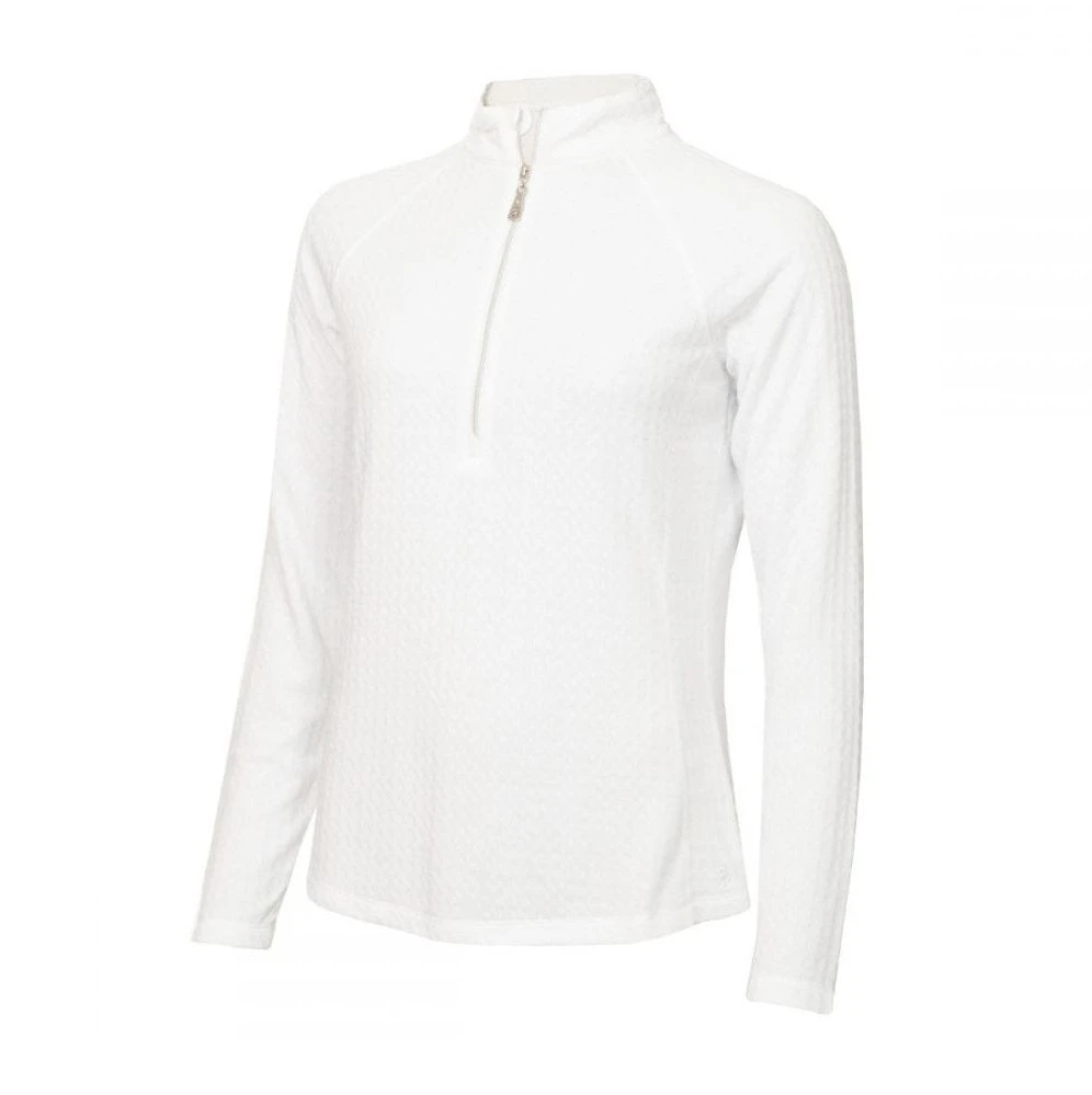 Green Lamb Ladies Gloria Waffle 1/2-Zip Golf Top AG21893 1 Green Lamb Ladies Gloria Waffle 1/2-Zip Golf Top AG21893