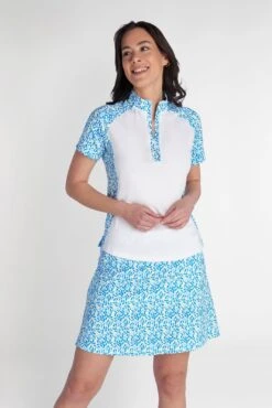 Green Lamb Ladies Katie Printed Golf Polo Shirt SG22919 8 Green Lamb Ladies Katie Printed Golf Polo Shirt SG22919 -Daily Sports Shop Green Lamb Ladies Katie Printed Golf Polo Shirt SG 8