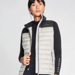 Rohnisch Ladies Shine Light Down Golf Vest 110400 Ash 7 Rohnisch Ladies Shine Light Down Golf Vest 110400 Ash -Daily Sports Shop Rohnisch Ladies Shine Light Down Golf Vest 110400 Ash 7
